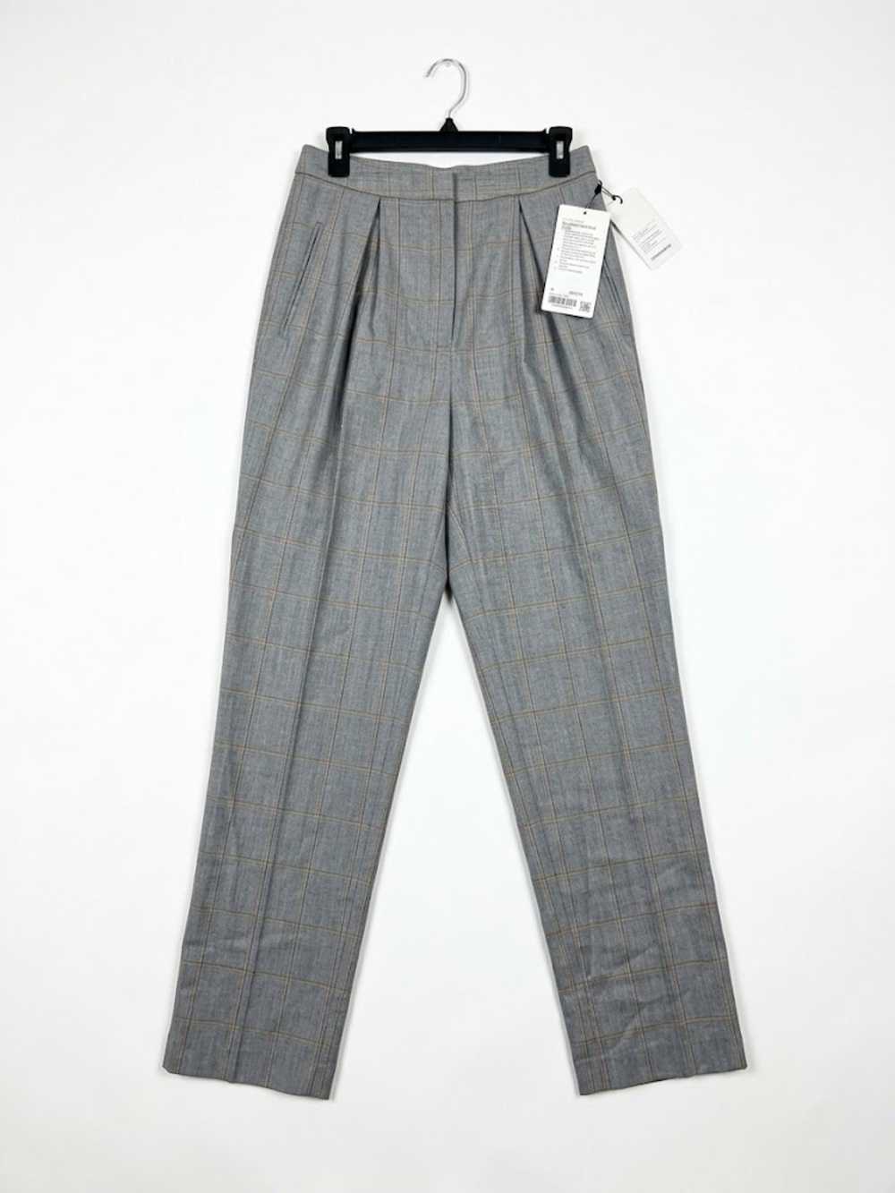 Walter Baker Gray Yellow Plaid Ingrid Pants Trousers size 4 New with Tags